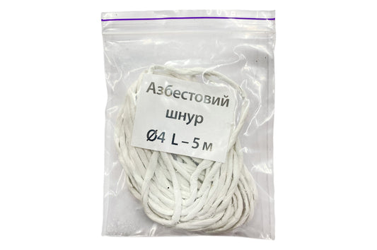 Шнур асбестовый KS-UKR 4х5м
