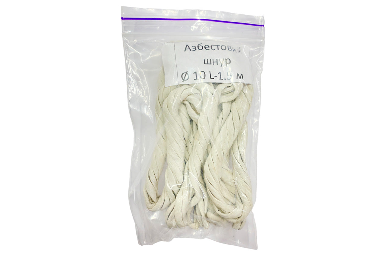 Шнур асбестовый KS-UKR 10х1.5м