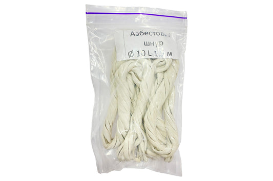 Шнур асбестовый KS-UKR 10х1.5м