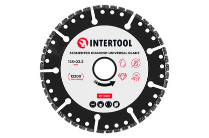 Диск алмазный Intertool - 125мм сегмент универсальный