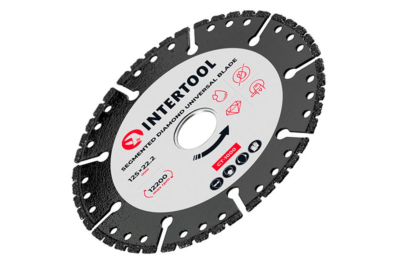 Диск алмазный Intertool - 125мм сегмент универсальный