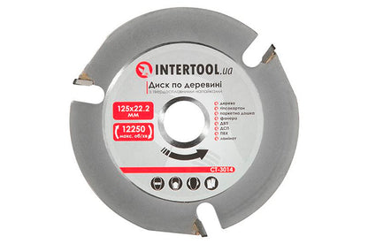 Диск пильний по дереву Intertool - 125 x 22,2 мм x 3T PRO