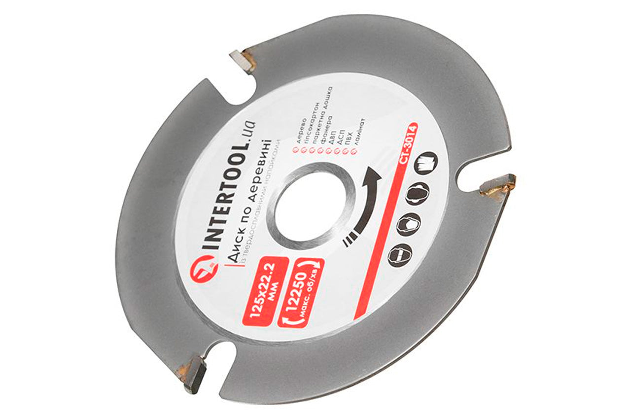Диск пильний по дереву Intertool - 125 x 22,2 мм x 3T PRO
