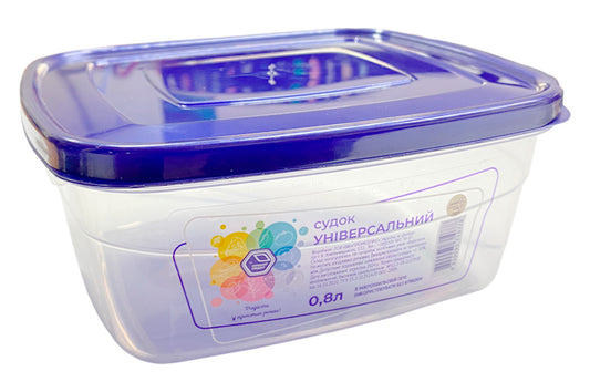 Контейнер прямоугольный пищевой 800 мл
