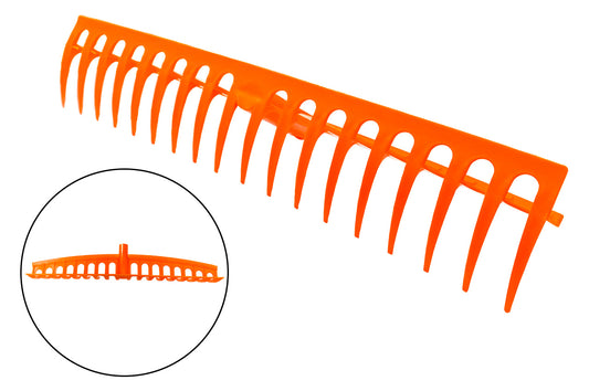 Граблі прямі BOLRGM - 575мм x 18 зубів пластикові