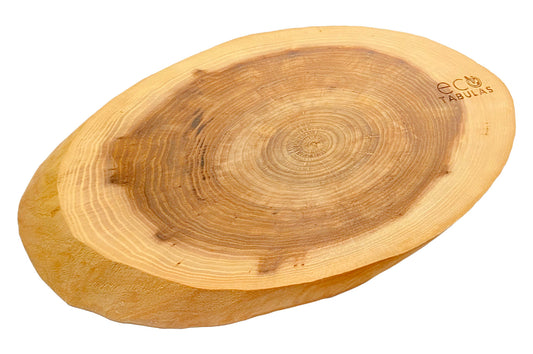 Доска разделочная Eco Tabulas - 420 x 230 x 30мм овальная без коры Lux