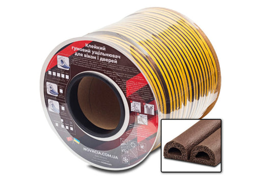 Уплотнитель резиновый D коричневый (100м)