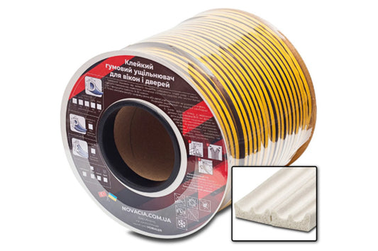 Уплотнитель резиновый E белый (150м)