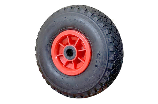 Колесо пневматическое Englebert - 4,00-8 4PR с осью 12мм диск красный