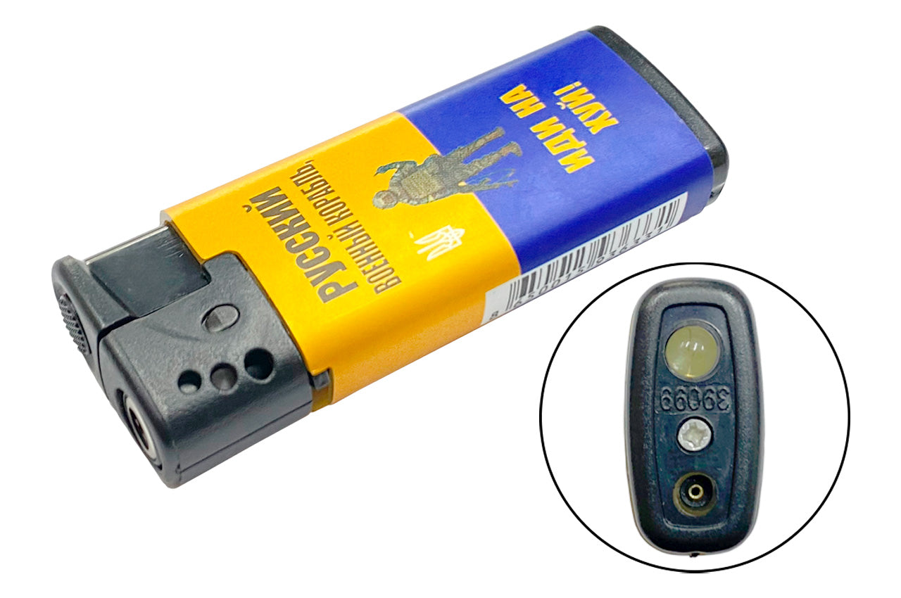 Зажигалка с пьезоподжигом турбо 打火机 - фонарик