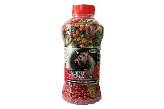 Родентицид Смерть Гризунам - 400г гранула зерно [бутылка]