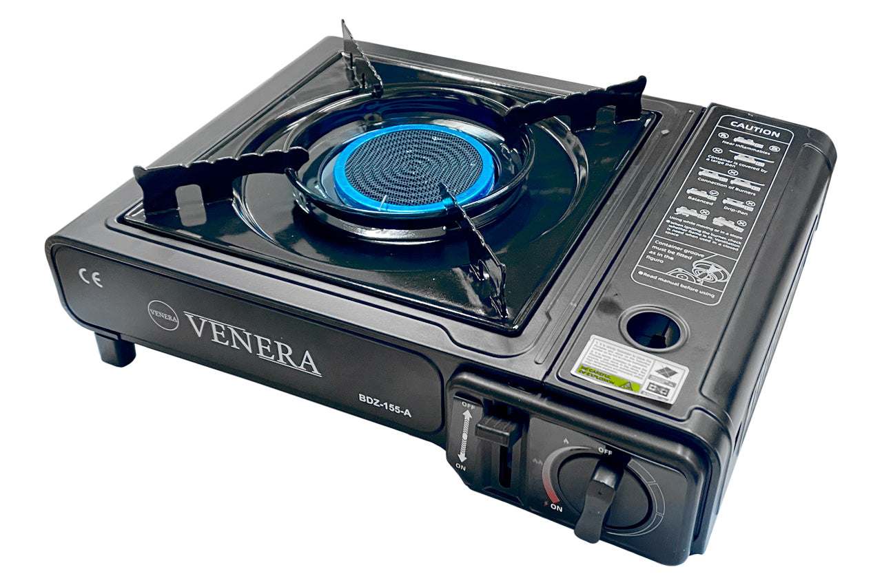 Плита газовая портативная с керамической инфракрасной горелкой - 342 x 275 x 113мм с адаптером