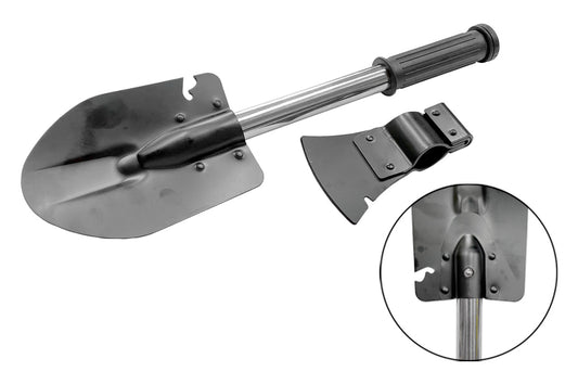 Лопата многофункциональная – 4-в-1 металлическая ручка