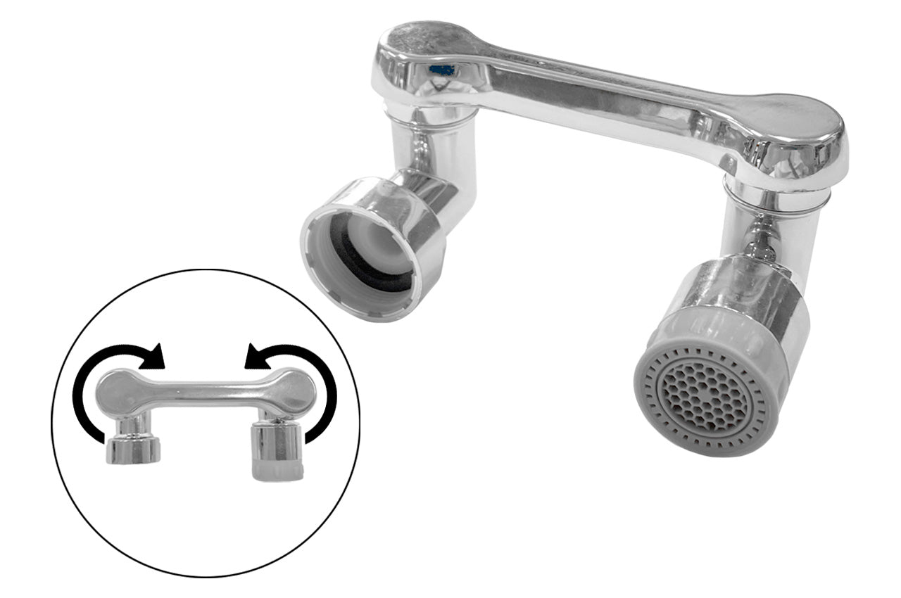 Аэратор для смесителя поворотный рычажный 360-1080°