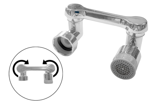 Аэратор для смесителя поворотный рычажный 360-1080°