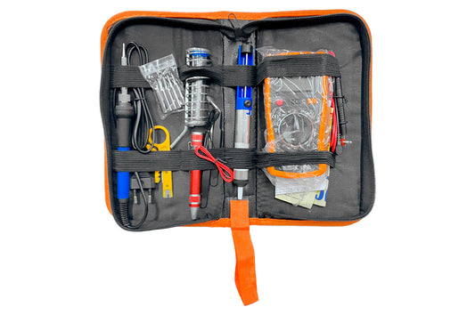 Набор для пайки с мультиметром - 12-в-1 в футляре