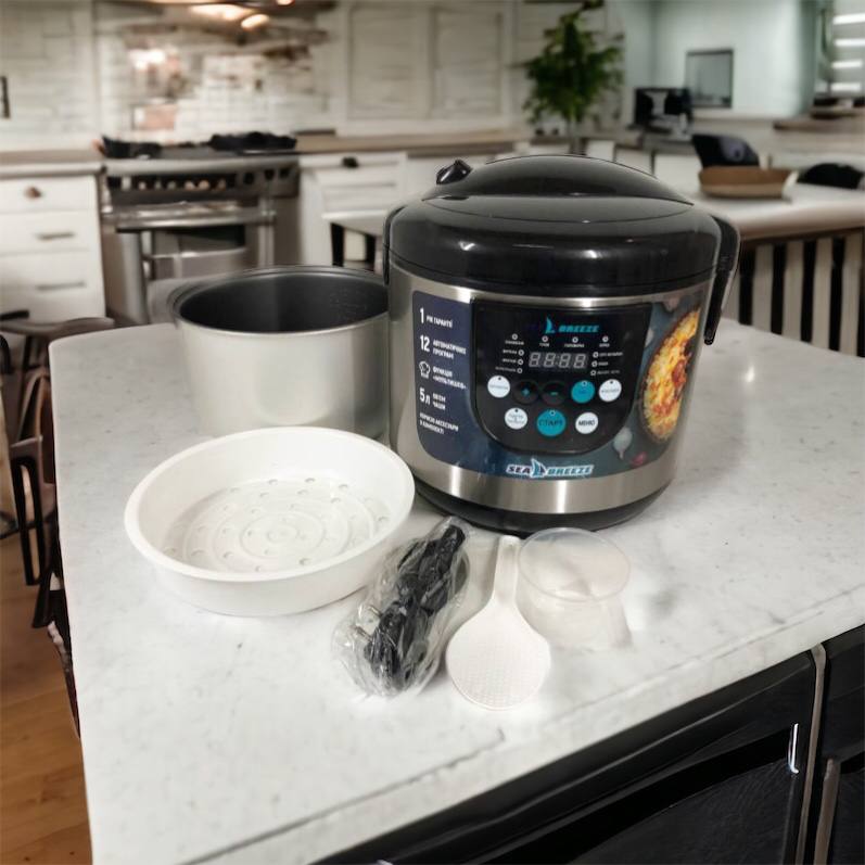 Мультиварка SeaBreeze SB-044 900 Вт, бытовые мультиварки рисоварки, электро скороварка, кашеваркы