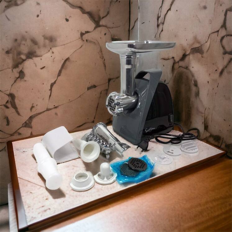 Мясорубка Suntera SMG-5421B 1800 Вт, мясорубка электрическая для мяса, мясорубка для домашней колбасы