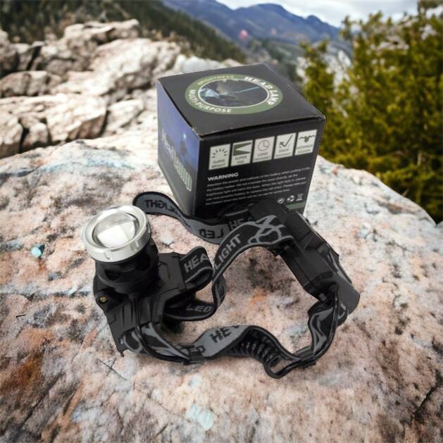 Фонарик на голову Bailong BL-8070-P50, LED налобный аккумуляторный фонарь, фонарь на голову для рыбалки