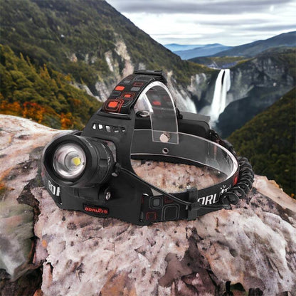 Налобный фонарь Bailong BL-T32-P50, мощный налобный светодиодный фонарик на голову, три режима