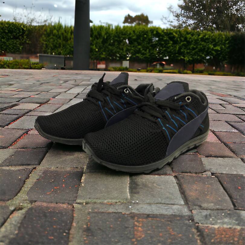 Спортивные кроссовки мужские летние из сетки 40 размер. Летние кроссовки сетка. Модель 24112. Цвет: черный