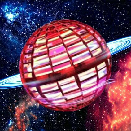 Летающий шар спиннер светящийся FlyNova Pro Gyrosphere игрушка мяч бумеранг, игрушка летающий шар