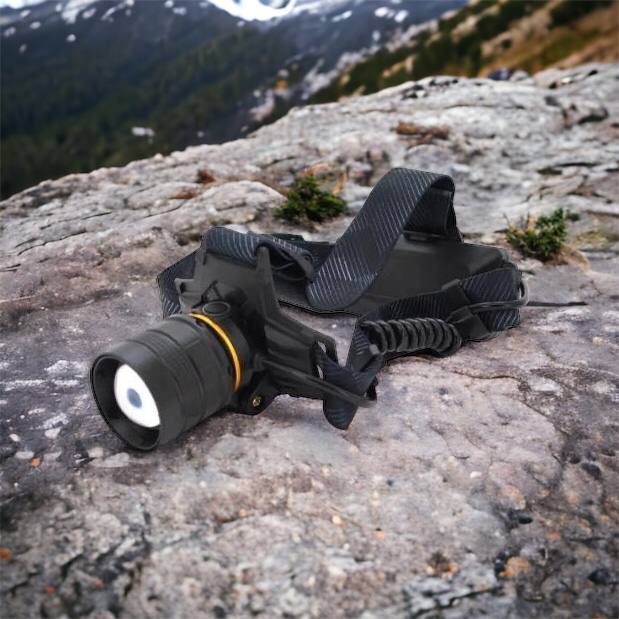 Яркий налобный фонарь Bailong BL-8076-2-GT100, Фонарь аккумуляторный для рыбалки, Фонарь на голову