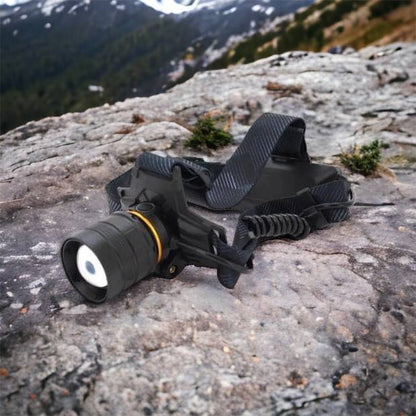 Яркий налобный фонарь Bailong BL-8076-2-GT100, Фонарь аккумуляторный для рыбалки, Фонарь на голову