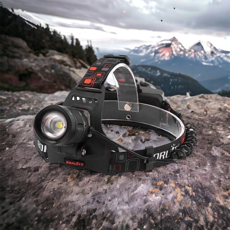 Налобный фонарь Bailong BL-T32-P50, мощный налобный светодиодный фонарик на голову, три режима