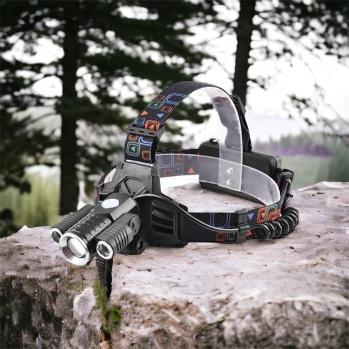 Фонарь налобный W602-T6-2XPE Bike с велокреплением 2x18650, светодиодный фонарь на лоб, сверхмощный