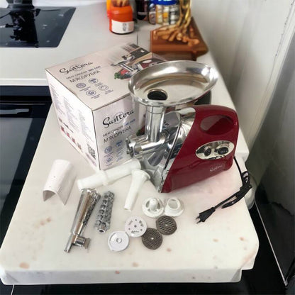 Электромясорубка Suntera SMG-5420R 1800 Вт, электромясорубка соковыжималка для томатов, мясорубка для дома