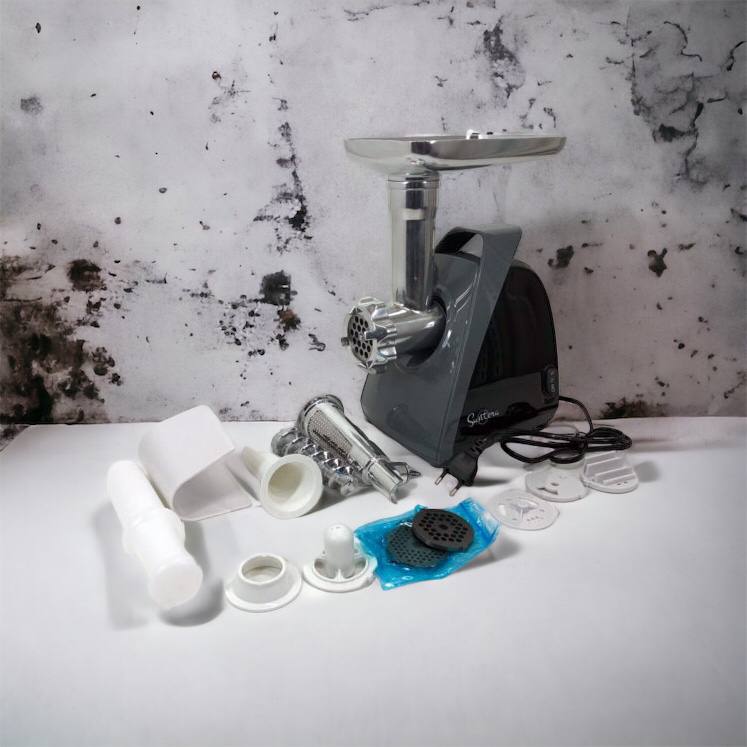 Мясорубка Suntera SMG-5421B 1800 Вт, мясорубка электрическая для мяса, мясорубка для домашней колбасы