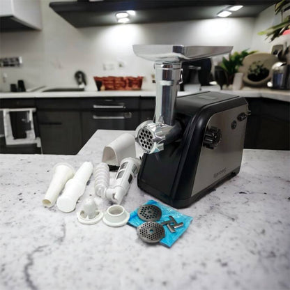 Мясорубка Rainberg RB-672 3000W электрическая с реверсом и соковыжималкой, мясорубка электрическая металл