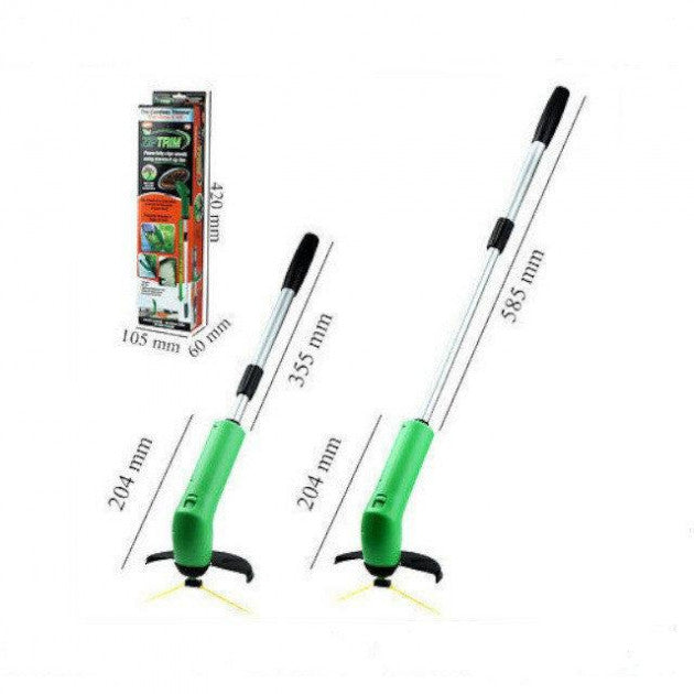 Газонокосилка для сада Zip Trim аккумуляторная, Триммер для травы и кустов для подстригания газона