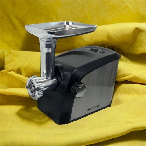 Электрическая мясорубка Rainberg RB-673 с соковыжималкой и шинковкой 9 насадок 3000W с реверсом