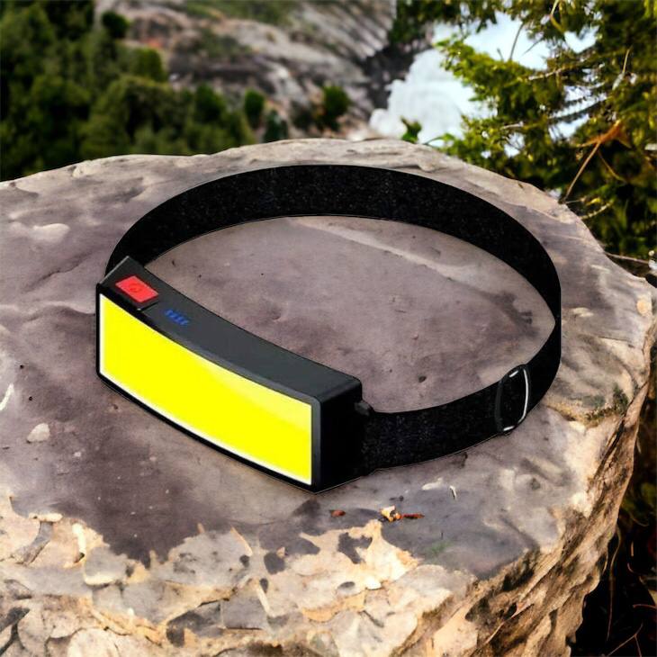 Налобный фонарик яркий рассеивающий для СТО Bailong BL-F007-COB, 3 режима, водостойкий, зарядка от USB