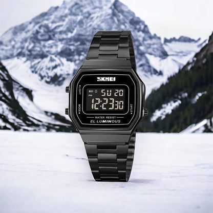 Часы наручные мужские SKMEI 1647BK, оригинальные мужские часы, противоударные часы для военнослужащих