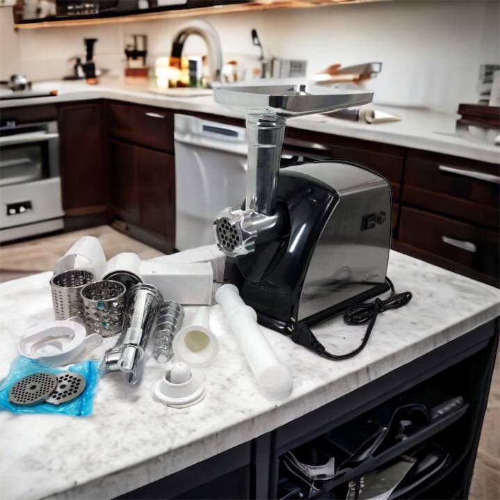 Мясорубка Suntera SMG-5454SS, Кухонная мясорубка, Мясорубка электрическая металл, Мясорубка-соковижималка