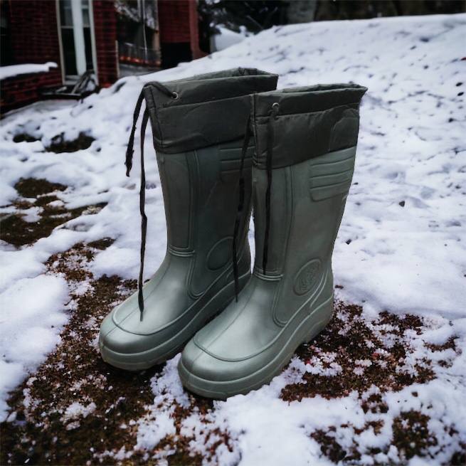 Сапоги мужские резиновые высокие утепленные с подвязкой 44 размер (29 см), сапоги резиновые для рыбалки