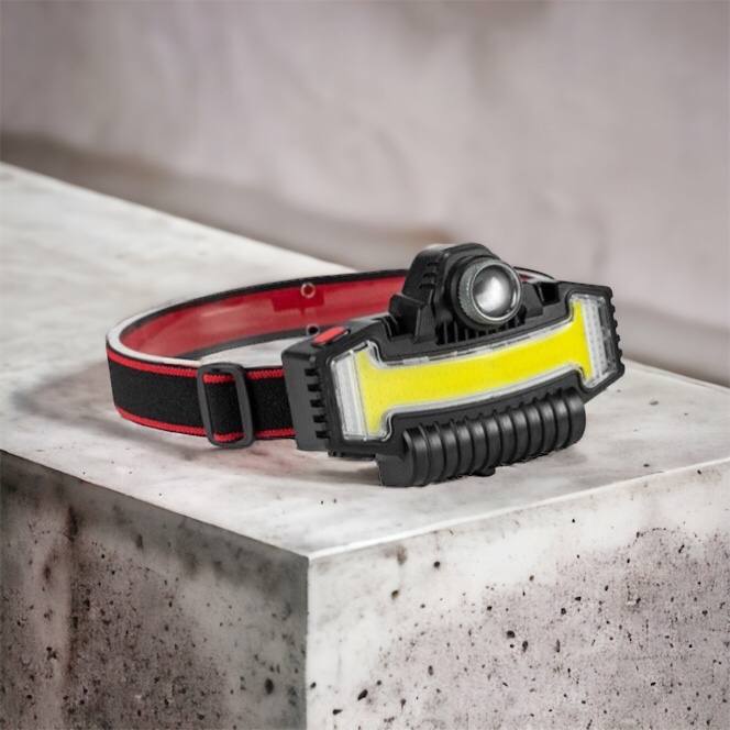 Налобный фонарик Bailong BL-W685-LTS+COB+RGB, 5 режимов, водостойкий, ударостойкий, USB кабель Type-c