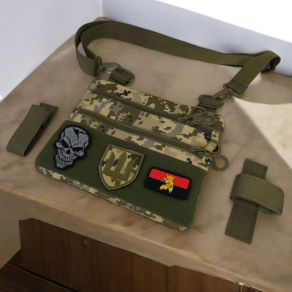 Сумка-кобура піксель камуфляж, тактична чоловіча сумка з тканини кордури AOR-1