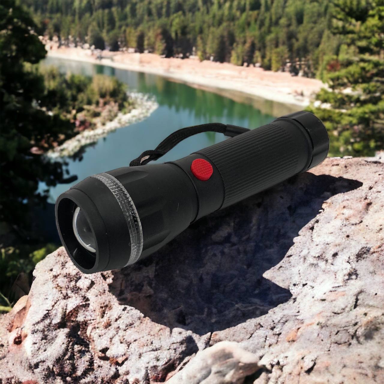 Ручний ліхтарик на батарейках (3хААА) з функцією зуму, кишеньковий міні ліхтар лід ліхтар переносний гарний