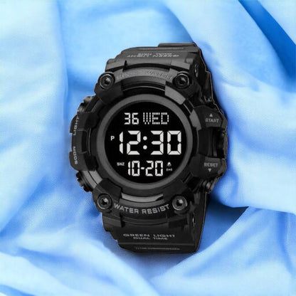 Годинник наручний чоловічий SKMEI 1968BKBK BLACK-BLACK, водостійкий тактичний годинник. Колір: чорний