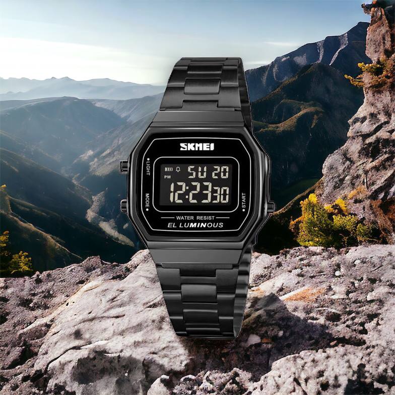 Часы наручные мужские SKMEI 1647BK, оригинальные мужские часы, противоударные часы для военнослужащих