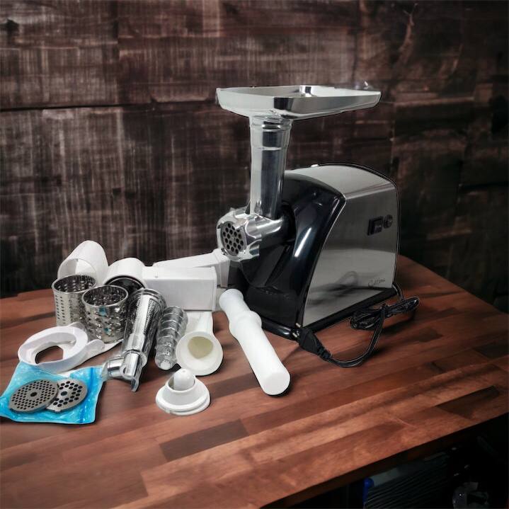 Мясорубка Suntera SMG-5454SS, Кухонная мясорубка, Мясорубка электрическая металл, Мясорубка-соковижималка