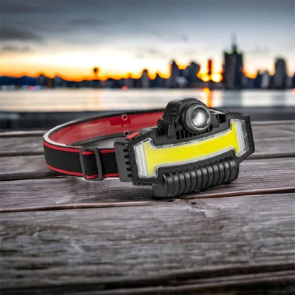 Налобный фонарик Bailong BL-W685-LTS+COB+RGB, 5 режимов, водостойкий, ударостойкий, USB кабель Type-c