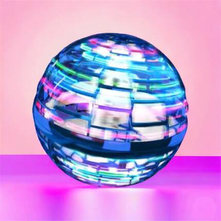 Летающий шар спиннер светящийся FlyNova Pro Gyrosphere игрушка мяч бумеранг, игрушка летающий шар