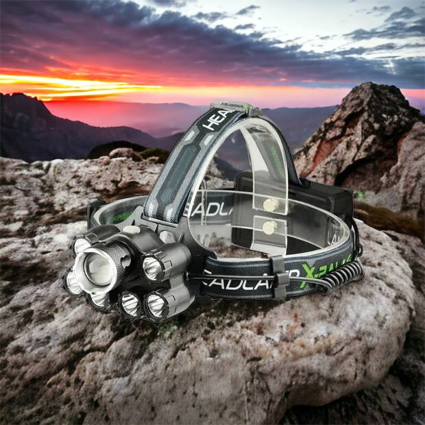 Яркий светодиодный налобный фонарь Bailong Police BL-T78 5 led белый, налобный фонарик с usb зарядкой