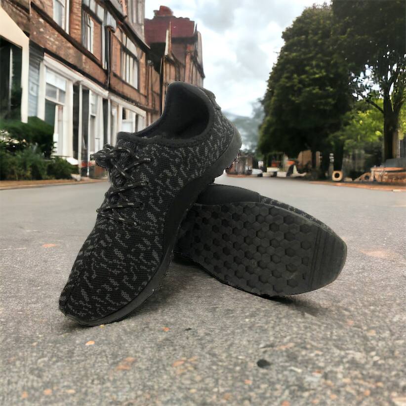 Мужские кроссовки сетка 40 размер. Эспадрильи мужские | Легкие летние черные кроссовки. Модель 74612. Цвет: черный