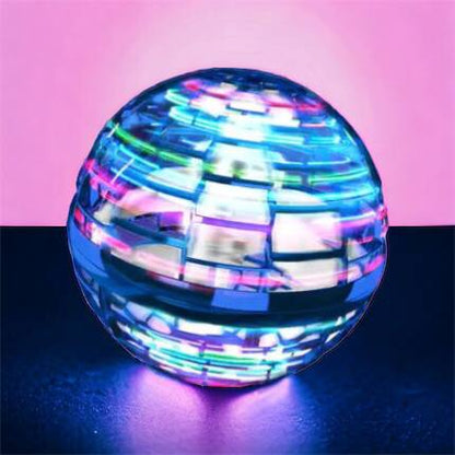 Летающий шар спиннер светящийся FlyNova Pro Gyrosphere игрушка мяч бумеранг, игрушка летающий шар